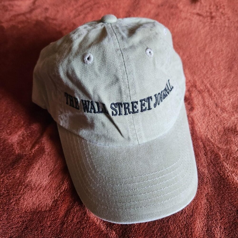 Vintage Khaki Green The Wall Street Journal cap by Port Authority.